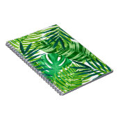 緑の熱帯葉 ノートブック (右側)