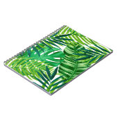 緑の熱帯葉 ノートブック (左側)