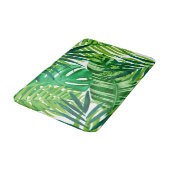 緑の熱帯葉 バスマット (アングル)