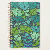 緑の熱帯葉 プランナー手帳 (正面)