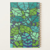 緑の熱帯葉 プランナー手帳 (裏面)