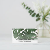 緑の熱帯離れ | モンステラ 名刺 (スタンド正面)