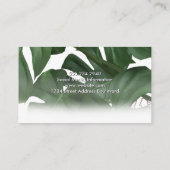 緑の熱帯離れ | モンステラ 名刺 (裏面)