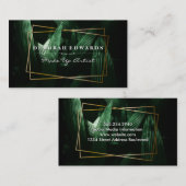 緑の熱帯離れ | 金ゴールド枠 名刺 (正面/裏面)