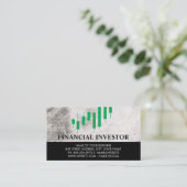 緑の燭台 |大理石 名刺 (スタンド正面)