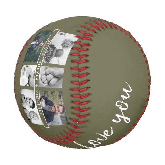 緑の父と子供たち家族の写真, ファミリーダッド写真 野球ボール (アングル)