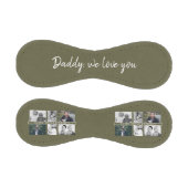 緑の父と子供と家族のパパ写真 野球ボール (パネル)