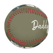 緑の父と子供と家族のパパ写真 野球ボール (正面左)