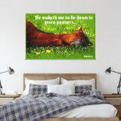 緑の牧場 キャンバスプリント (インサイチュ (寝室))