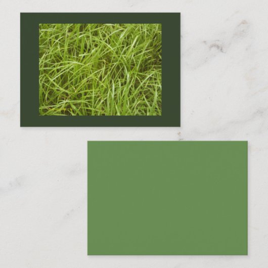 緑の牧場 名刺 (正面/裏面)