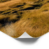 緑の牧草地の山/AI生成、 ポスター (コーナー)