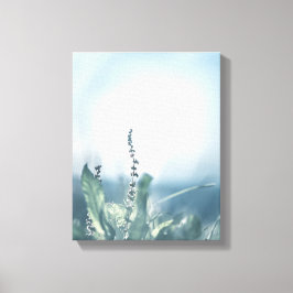 緑の牧草地の自然写真 キャンバスプリント