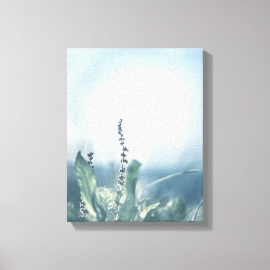 緑の牧草地の自然写真 キャンバスプリント (正面)