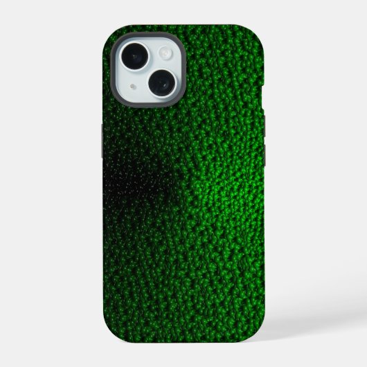 緑の物体 iPhone 15ケース (裏面)