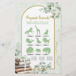 緑の物語の本の妊娠動物ゲーム