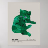 緑の猫 ポスター (正面)