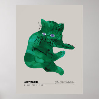 緑の猫 ポスター