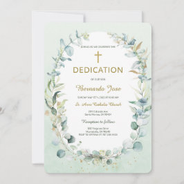 緑の献身ボーイテンプレート 招待状