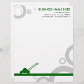 緑の環刈り レターヘッド (正面/裏面)