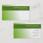 緑の環境の自然はスタイリッシュな贅沢を保護します 名刺 (正面/裏面)
