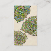 緑の環境の花の中立名刺 名刺 (裏面)