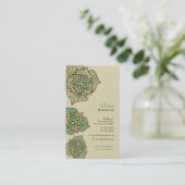 緑の環境の花の中立名刺 名刺 (スタンド正面)