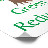 緑の環境ポスタフレンドリーー ポスター (角)