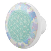 緑の生け花 セラミックノブ (右)