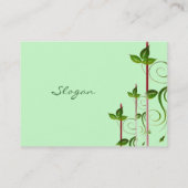 緑の生命名刺 名刺 (裏面)