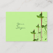 緑の生命 名刺 (裏面)