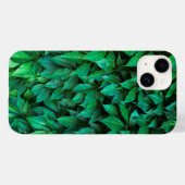 緑の生垣の背景 ツタの模様 テキスト Case-Mate iPhoneケース (裏面 (横))