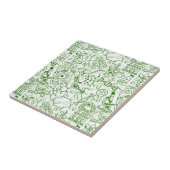 緑の生物学パターン タイル (側面)