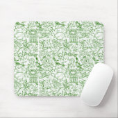 緑の生物学パターン マウスパッド (マウス)