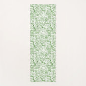 緑の生物学パターン ヨガマット (正面)