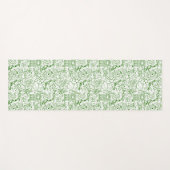 緑の生物学パターン ヨガマット (正面(横))