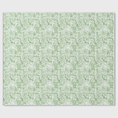 緑の生物学パターン ラッピングペーパー (フラット)