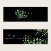 緑の生葉のレジスモダント挿入カード (正面&裏面)