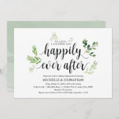 緑の田舎の結婚リハーサルディナー招待状 招待状 (正面/裏面)