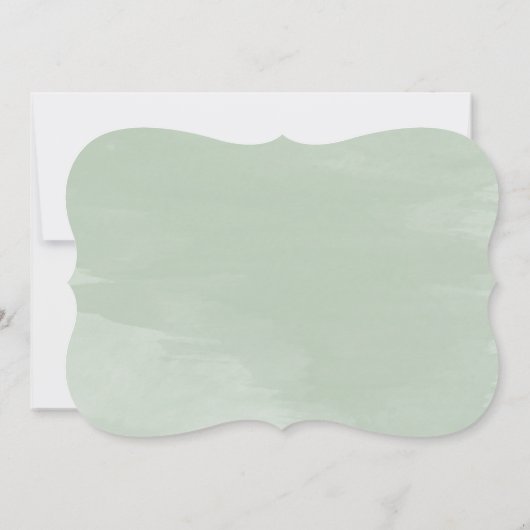 緑の田舎の結婚リハーサルディナー招待状 招待状 (裏面)