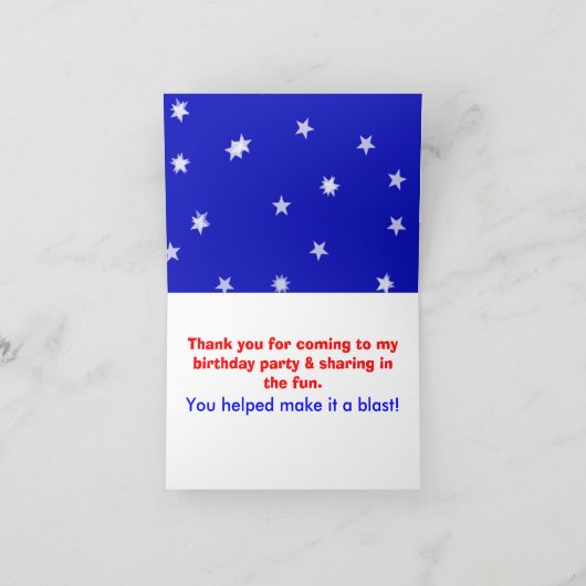 緑の男の子のロボット青い宇宙船のカップケーキは感謝していしています サンキューカード (内部)