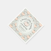 緑の男女兼用小さなかぼちゃ赤ちゃんシャワー スタンダードカクテルナプキン (角)