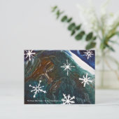 緑の男性はがき ポストカード (スタンド正面)