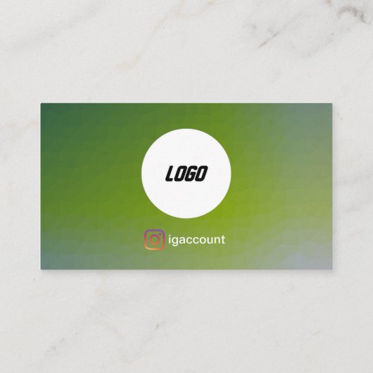 緑の画家 名刺 (裏面)