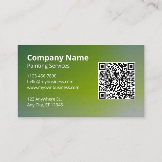 緑の画家 名刺 (正面)