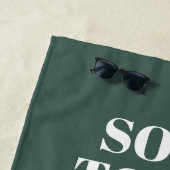 緑の痛み今日の強い明日の名前トレーニングジム ビーチタオル (インサイチュ)