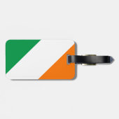 緑の白いオレンジは縞で飾ります ラゲッジタグ (裏面横)