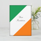 緑の白いオレンジは縞で飾ります 招待状 (スタンド正面)