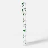 緑の白いサッカーボールのモノグラムの模様 Case-Mate iPhoneケース (裏面 / 左)