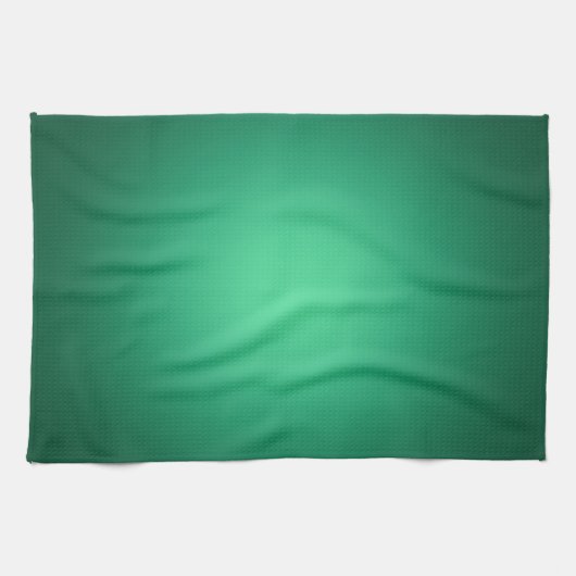 緑の白いスポットライト キッチンタオル (横)