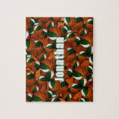 緑の白いバスケットボールの男の子チームカラー ジグソーパズル (縦)